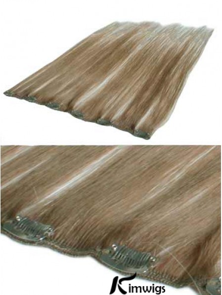 Perfect Blonde Straight Remy Real Hair Clip In Hair Extensions