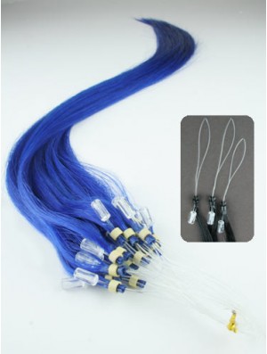 Affordable Black Straight Micro Loop Ring Hair Extensions