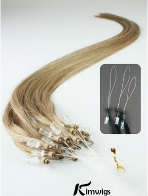 Good Blonde Straight Micro Loop Ring Hair Extensions