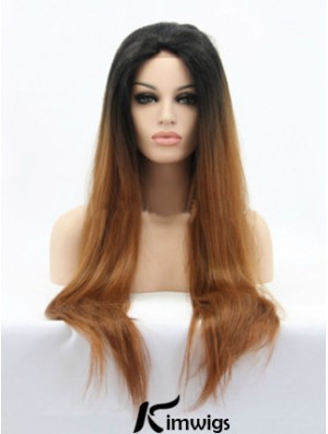 Natural 26 inch Long Straight Wigs For Black Women