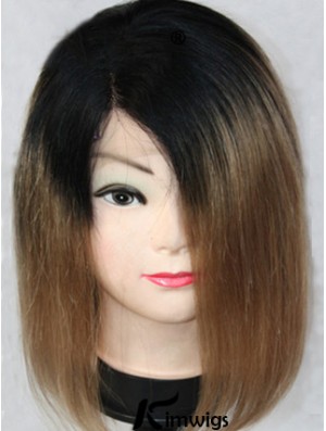 High Quality 12 inch Shoulder Length Straight Wigs For Black Women