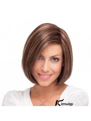 Lace Front Chin Length Straight Brown Incredible Bob Wigs