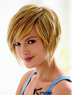 Short Hair Styles Bob With Capless Synthetic Straight Style Bobs