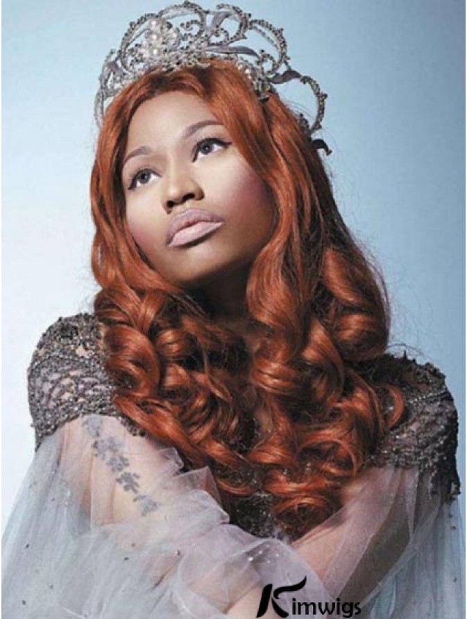 20 Inch Auburn Curly Without Bangs Long Gorgeous Nicki Minaj Wigs