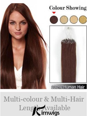 Online Auburn Straight Micro Loop Ring Hair Extensions