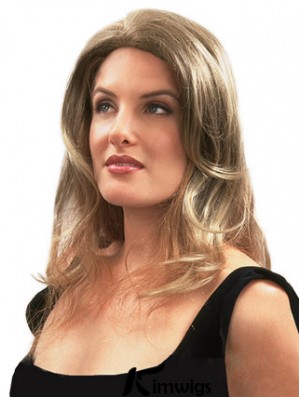 Natural Blonde Wavy Remy Real Hair Clip In Hairpieces